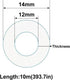 ECYC Ltd 32.8 12mm 14mm Feet Transparent Flexible Silicone Tubing, Soft Food Grade Silicone Tubes High Temperature Pure