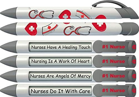 Greeting Pen #1 Nurse Desk Set with Sticky Notes and Pen (1603)