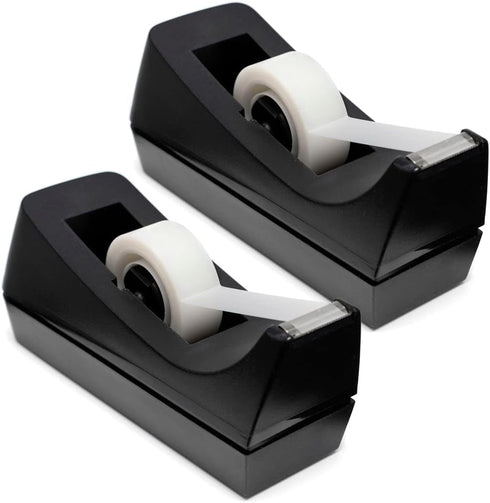 Desktop Tape Dispenser - Non-Skid Base, Weighted Roll Dispenser for Office Home School (Tape Not Included)