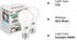 Dusk to Dawn Light Bulbs, 60W Equivalent, Daylight LED 9.5W, A19, 2-Pack, HQ-H011