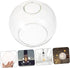 PRETYZOOM Clear Glass Globe Pendant Light Shade Dual Opening Chandelier Replacement Cover for Wall Sconces Easy Access