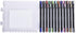 Pentonic Gel Pen with Hard Box Case, Waterproof Gel Ink, Comfortable Grip, Multicolor Ink, Pack of 10 Pens