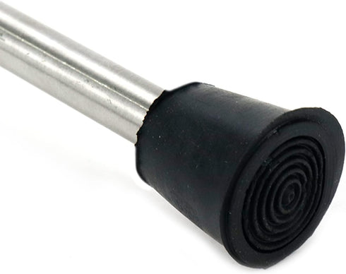 Stainless Steel Wall Mounted Door Stopper with Rubber Bumper, 7.87"/200mm Length