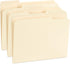 Blue Summit Supplies 100 Reinforced File Folders, 1/3 Cut Tab, Letter Size, Manila, Heavy Duty 14PT Paper