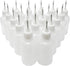 Kang&Chang 20pcs Squeezable Plastic Bottles, 30ml with Steel Needle Dropper and Childproof Cap for Liquid