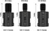 Generic 5/8"-11 Adapter,5/8"-11 M10(3/8"),M14 1/2-20UNC Angle Grinder Thread Arbor to & for Grinding,Buffer