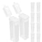 20pcs Polypropylene Slide Mailer, 87mm x 27mm End Opening Plastic with Flip Top Lid for 5 Slides