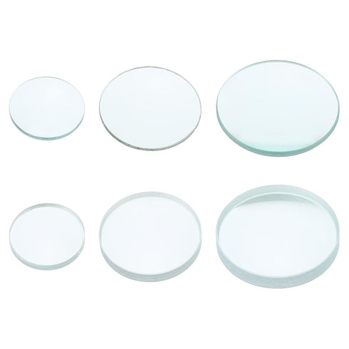 PATIKIL 6 Pack Glass Optically Polished Round Edges Lens, 5cm, 10cm Focal Length Double Convex and Concave
