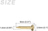 Small Nails (1.2x8mm) 50pcs, Brass Tiny Hardware Nails - for Household Woodworking, Brass Tone