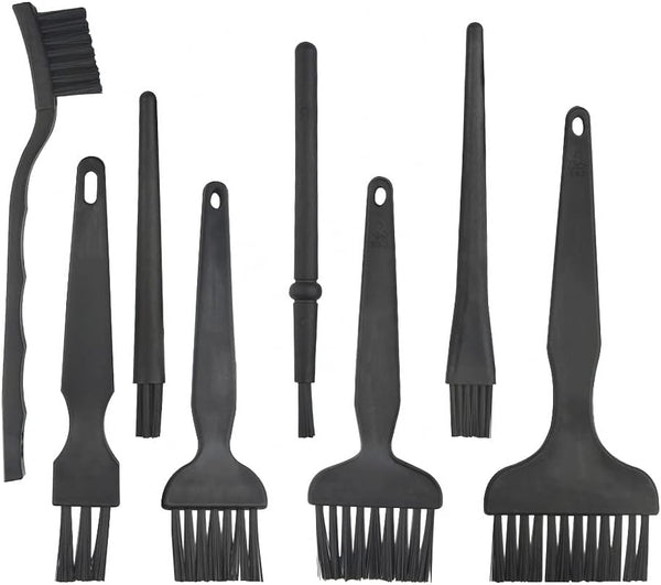 WMYCONGCONG 8 in 1 Plastic Handle Nylon Anti Static Brushes Cleaning Keyboard Brush Kit, Portable Nylon Cleaning