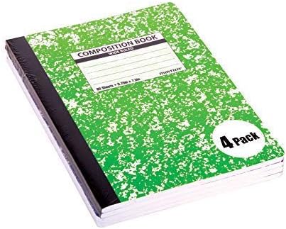 Mintra Office Composition Books, Assorted Marble Comp, Wide Ruled, 24 Units (6-4pks)
