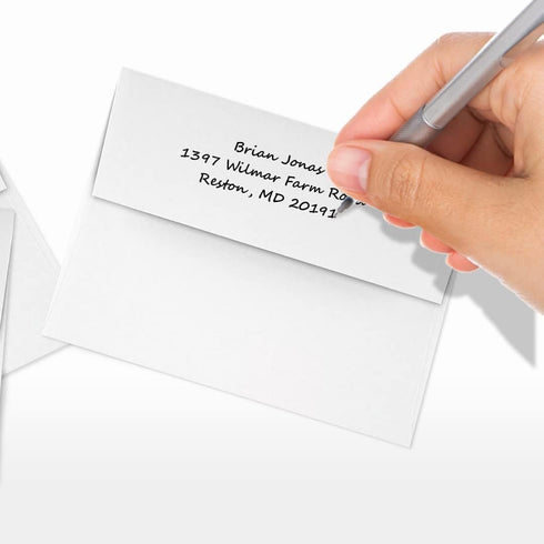LUXPaper A2 Classic Linen Invitation Envelopes | Solar White | 4 3/8" x 5 3/4" | 70lb. Text | 50 Qty