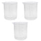Sscon 3Pcs 500ml Lab Graduated Beakers, Transparent Plastic Measuring Cups for Laboratory Kitchen