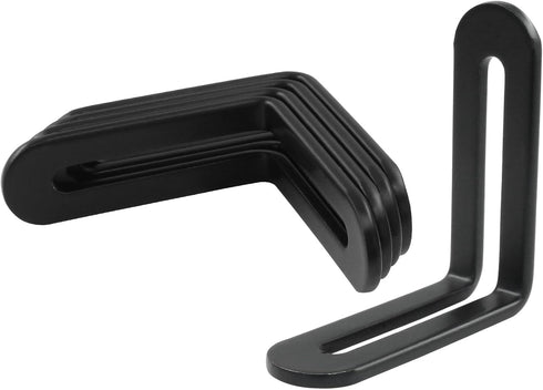 Unlorspy 8Pcs 55 55 3mm Stainless Steel Adjustable L-Bracket x x L-Shape Corner Brace with Slot, L-Shaped Shelf Bracket