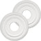EIFHYT White PU Ceiling Medallions for Light Fixtures and Ceiling Fans, 12-2/8"OD x