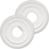 EIFHYT White PU Ceiling Medallions for Light Fixtures and Ceiling Fans, 12-2/8"OD x
