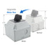 Baomain Universal Rotary Changeover Switch - SZW26-20/D202.2D-W with Wider Master Switch Exterior Box, 660V 20A, 3