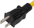 4-1 12AWG Heavy Duty AC Plug to 20 Amp Adapter Cable, 5-15P to 5-20R, 1FT