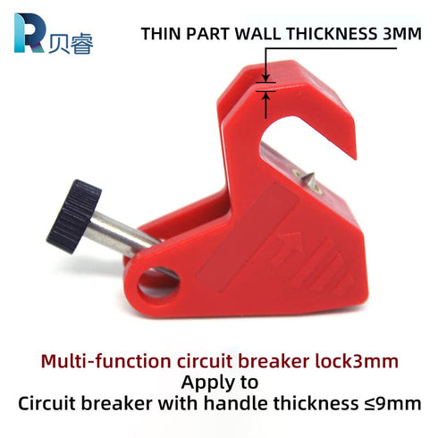 Circuit Breaker Lock Device Universal Single and Multi Pole Breakers Lockout (BR-8038)