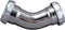 Plumb Pak Drain Pipe Elbow with Nuts and Washers, 45 deg, 1-1/4 in, Brass