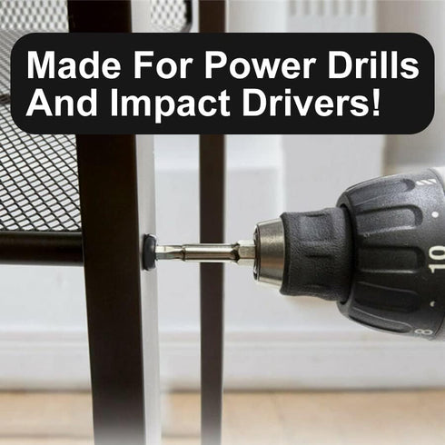 Impact Driver Allen Bits Set, Long Hex Head Bit for Power Drill, 1/4” Quick Change for Furniture Assembly