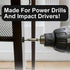 Impact Driver Allen Bits Set, Long Hex Head Bit for Power Drill, 1/4” Quick Change for Furniture Assembly