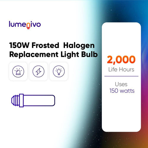 150W Bulb E26 2300K 120V 2 Pack lumenivo Replacement for YOTOM Frosted for Modeling Light, Photography Lighting, Studio