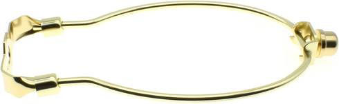 6 inch Lamp Shade Harp Holder Kit Heavy Duty Horn Frame Lampshade Bracket with Solid lamp finial Cap for Table