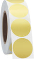 Hybsk Gold Color Coding Dot Labels, 1 Inch Round Stickers, 1,000 Per Roll