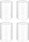 Licperron Clear Glass Lamp Shade Replacement 4 Pack,5.5inch High, 3.9inch Diameter, 1.69inch