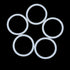 X AUTOHAUX Silicone O-Rings, White, 42mm OD, 35mm ID, 3.5mm Width VMQ Seal Gasket for Pipe Repair, Pack of 50