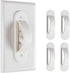 Wall Switch Guards Plate Covers - Child Safety Security Home Decor (4 Pack), White