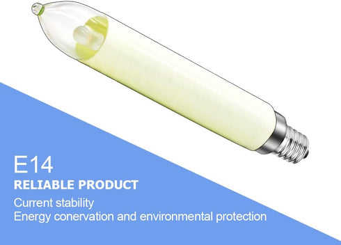 E14 Bulb 0.2W 8-55V Dimmable (Pack 2) Ruiandsion LED Night Light Chandelier Pendant Candelabra Appliance Refrigerator