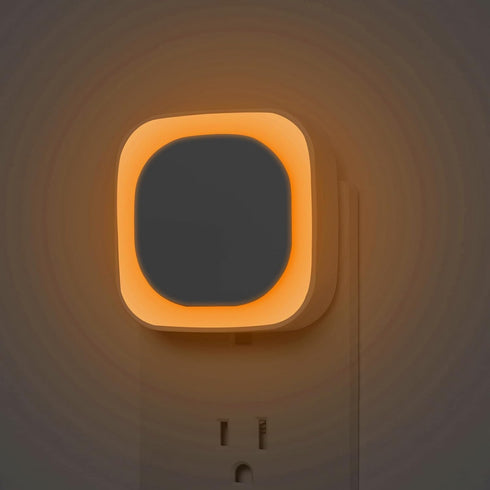 YUNLEX 2 Pack Amber Night Light, Dusk to Dawn Sensor, Warm Glare-Free Reflected