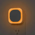 YUNLEX 2 Pack Amber Night Light, Dusk to Dawn Sensor, Warm Glare-Free Reflected