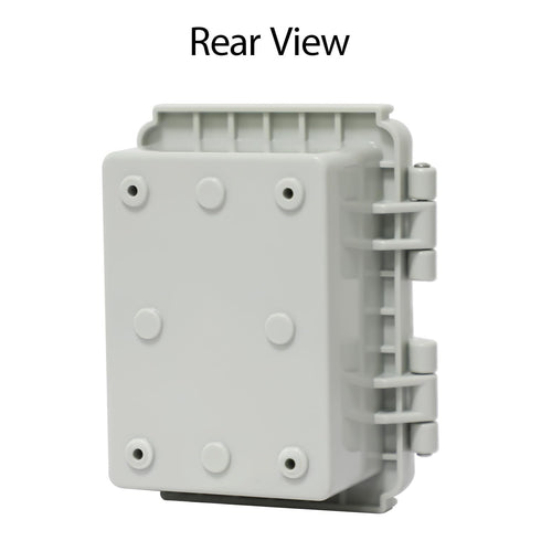 LeMotech Electrical Box, IP67 Waterproof Hinged Cover Junction Box, ABS Plastic with Mounting Plate