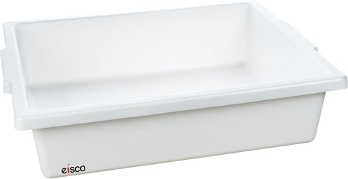 EISCO Polypropylene Plastic Utility Tray, 14.5 x 13.5 x 5 Inches