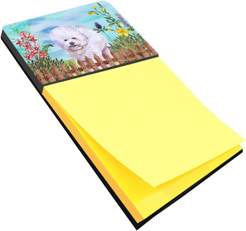 Bichon Frise Spring Sticky Note Holder for Memo Pads