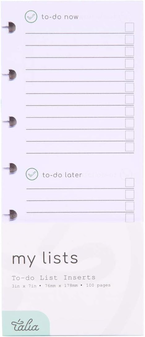 Talia Discbound Notebook Refills, Letter (8.5in x 11in), xAccessory Kit