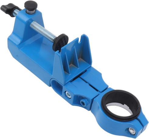 Gonetre Storage Racks Bench Drill Holder Top 360 Degree Adjustable Hand Drill Fixing
