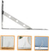 LIFKOME Heavy Duty Stainless Steel Shelf Brackets Solid Thick Wall Mounted Bracket Supports for Floating Shelves