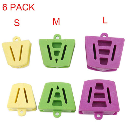 RZJZGZ Dental Oral Silicone Mouth Prop, Bite Blocks Cheek Retractor, 6 Count Pack