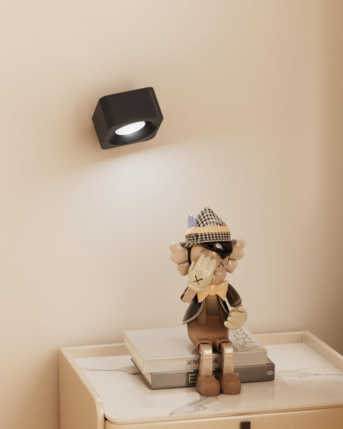 4PC 360 (1.2inch) Magnetic Rotation Base Ball for LED Wall Mounted Lights,Universal Replacement Swivel Base for LED