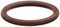 122 Viton O-Ring, 75A Durometer, Round, Brown, 1-1/8" ID, 1-5/16" OD, 3/32" Width (Pack of 50)