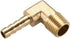 uxcell Brass Barb Hose Fitting, 90 Degree Elbow 6mm Barbed to 1/4 PT Male Pipe Adapter Connector, 2pcs