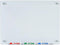 Audio-Visual Direct White Glass Dry-Erase Board Set - 2' x 1.5', Includes Hardware & Marker Tray (Non-Magnetic)