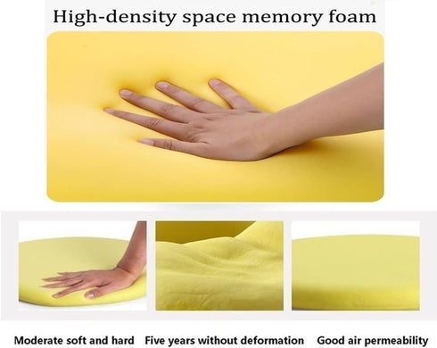 HCZKIUJ 1/4 Packs 1) Round Chair Cushion, Soft Thicken Memory Foam Seat Cushion Plush Round Cushions Chair Pad