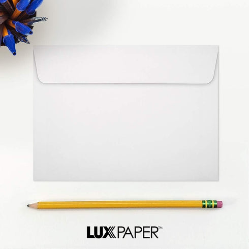 LUXPaper A7 Invitation Envelopes, 5 1/4" x 7 1/4", White, 50 Qty