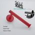 SUS304 6 inch Washroom,Drilling,96006-6RED Red Toilet Paper Holder Stainless Steel, Modern Round Tissue Roll Holders