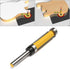 Mesee 2Pcs Top and Bottom Bearing Flush Trim Pattern Router Bit Set, 1/4'' Shank Template Trimming Bits